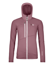 Mikina ORTOVOX Fleece Grid Hoody Women's Dusk Rose